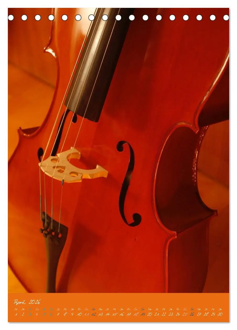 Bild: 9783516426090 | Geliebtes Cello (Tischkalender 2026 DIN A5 hoch), CALVENDO...