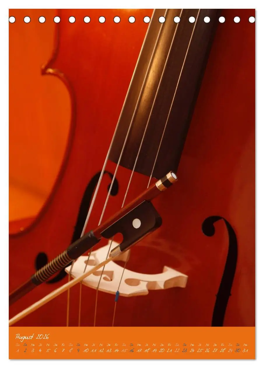 Bild: 9783516426090 | Geliebtes Cello (Tischkalender 2026 DIN A5 hoch), CALVENDO...