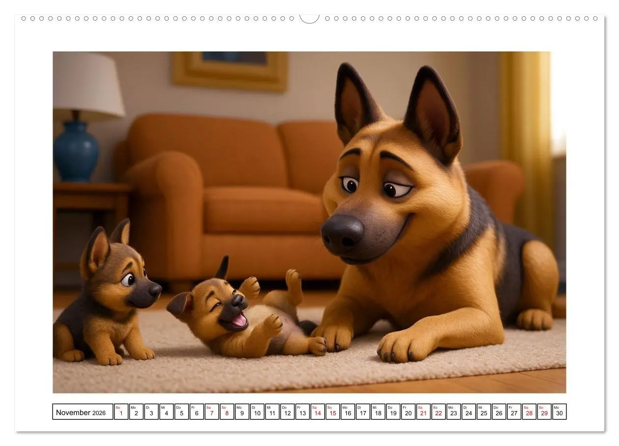 Bild: 9783516596090 | Schäferhund im fröhlichen Dienst (Wandkalender 2026 DIN A2 quer),...