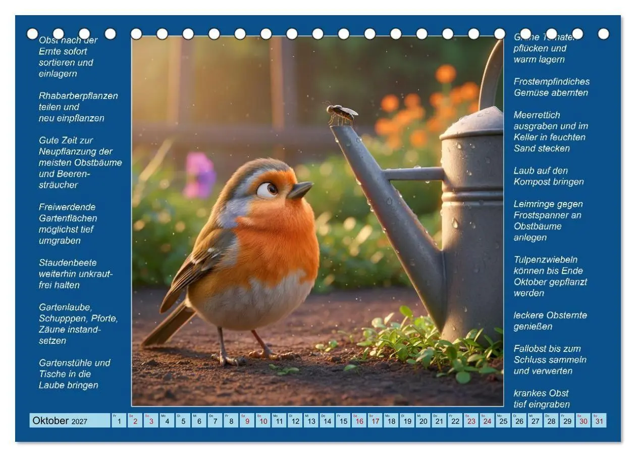 Bild: 9783594266090 | Was mache ich wann im Garten (Tischkalender 2027 DIN A5 quer),...