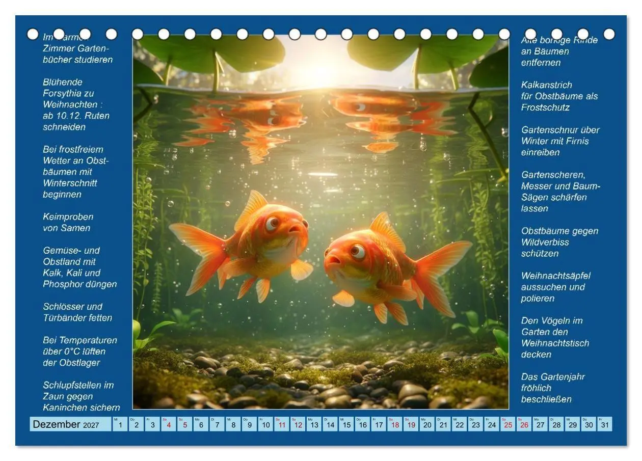 Bild: 9783594266090 | Was mache ich wann im Garten (Tischkalender 2027 DIN A5 quer),...