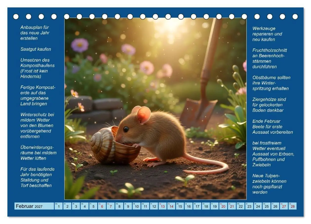 Bild: 9783594266090 | Was mache ich wann im Garten (Tischkalender 2027 DIN A5 quer),...