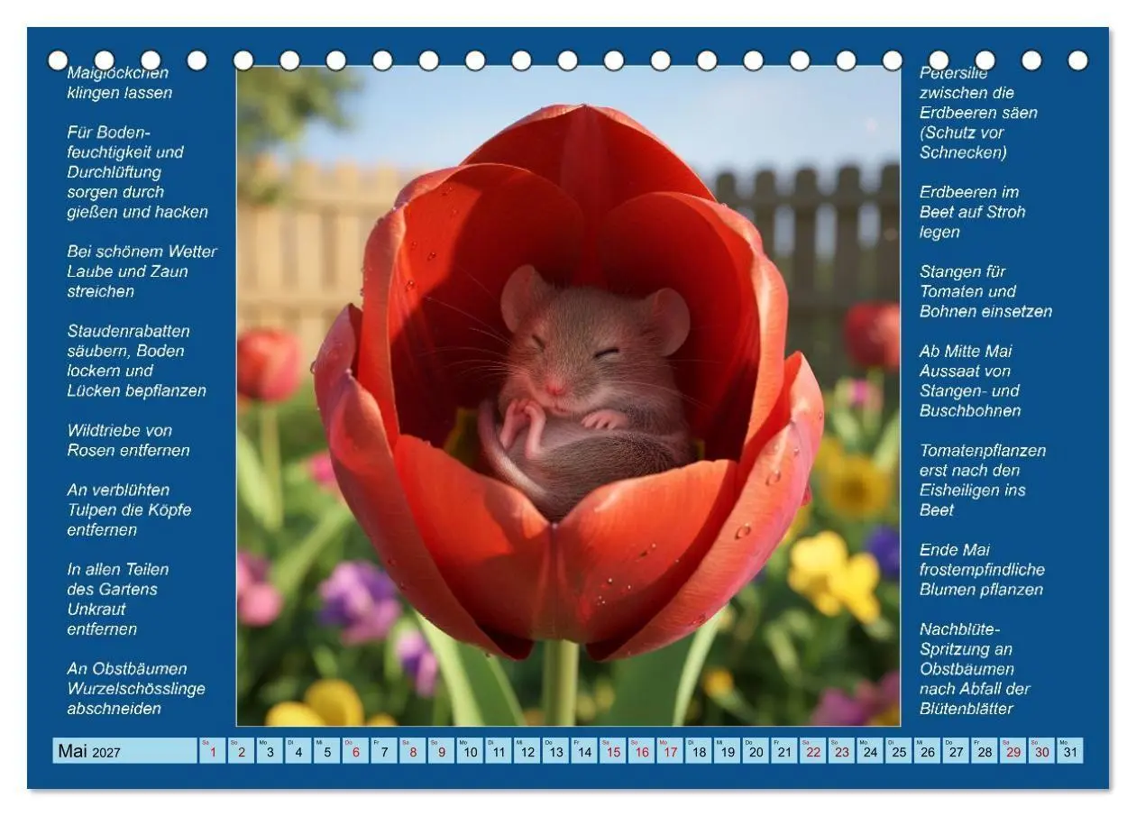 Bild: 9783594266090 | Was mache ich wann im Garten (Tischkalender 2027 DIN A5 quer),...