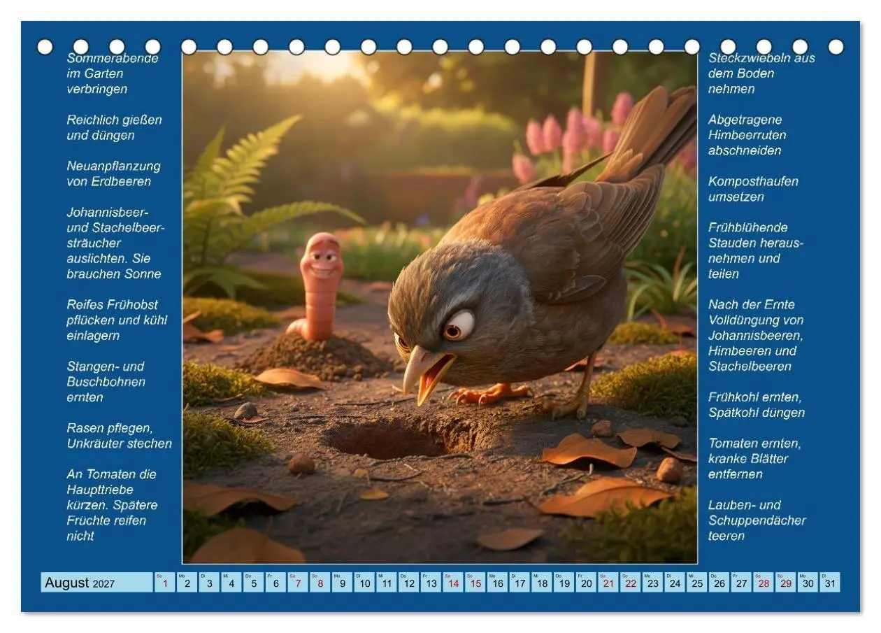 Bild: 9783594266090 | Was mache ich wann im Garten (Tischkalender 2027 DIN A5 quer),...