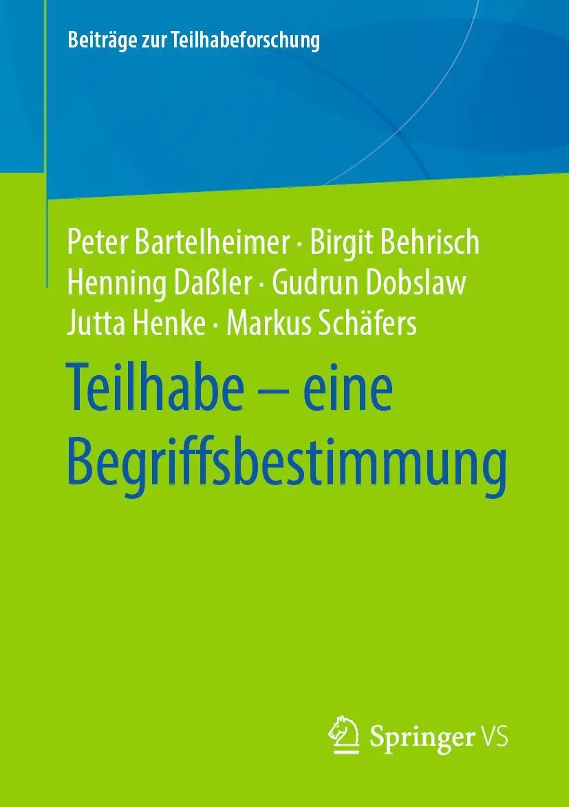 Cover: 9783658306090 | Teilhabe - eine Begriffsbestimmung | Peter Bartelheimer (u. a.) | Buch
