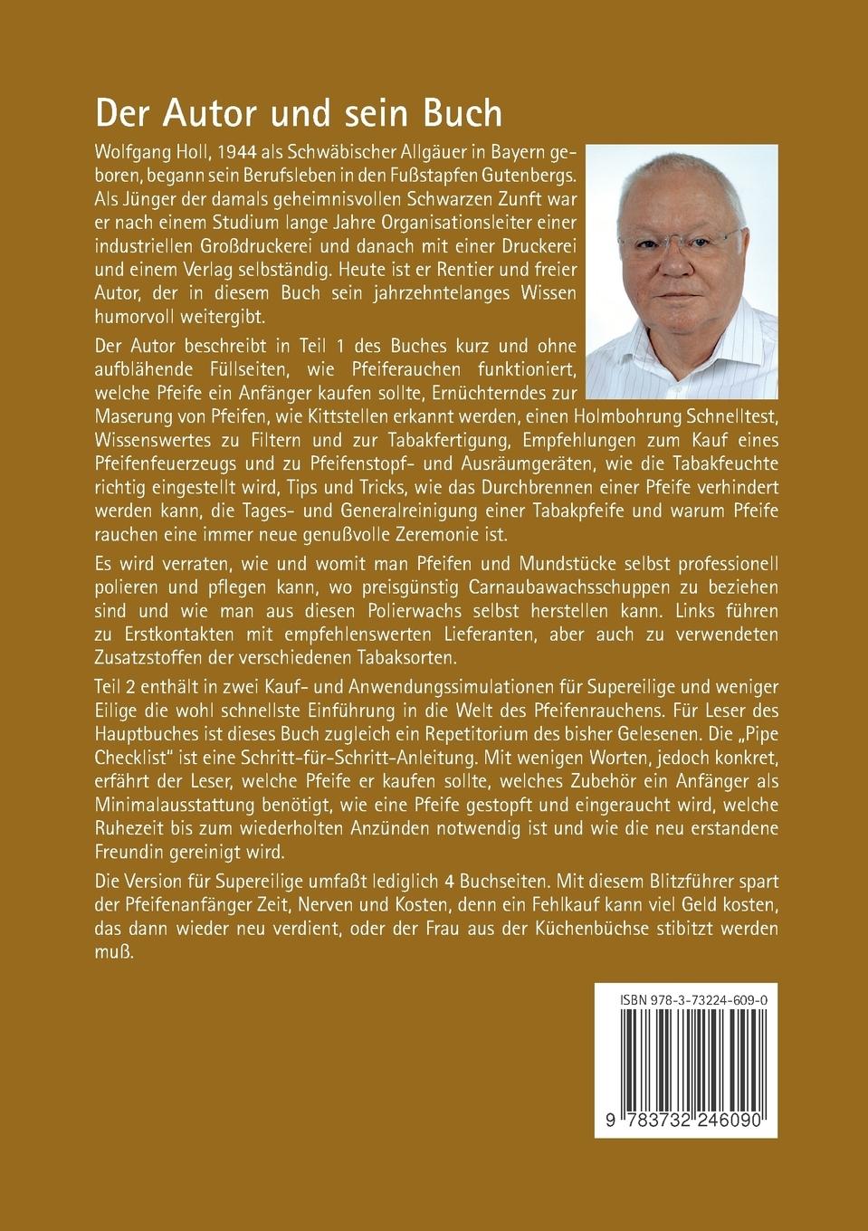 Rückseite: 9783732246090 | Pipe - Das Tabakpfeifen-Kompendium | Wolfgang Holl | Taschenbuch