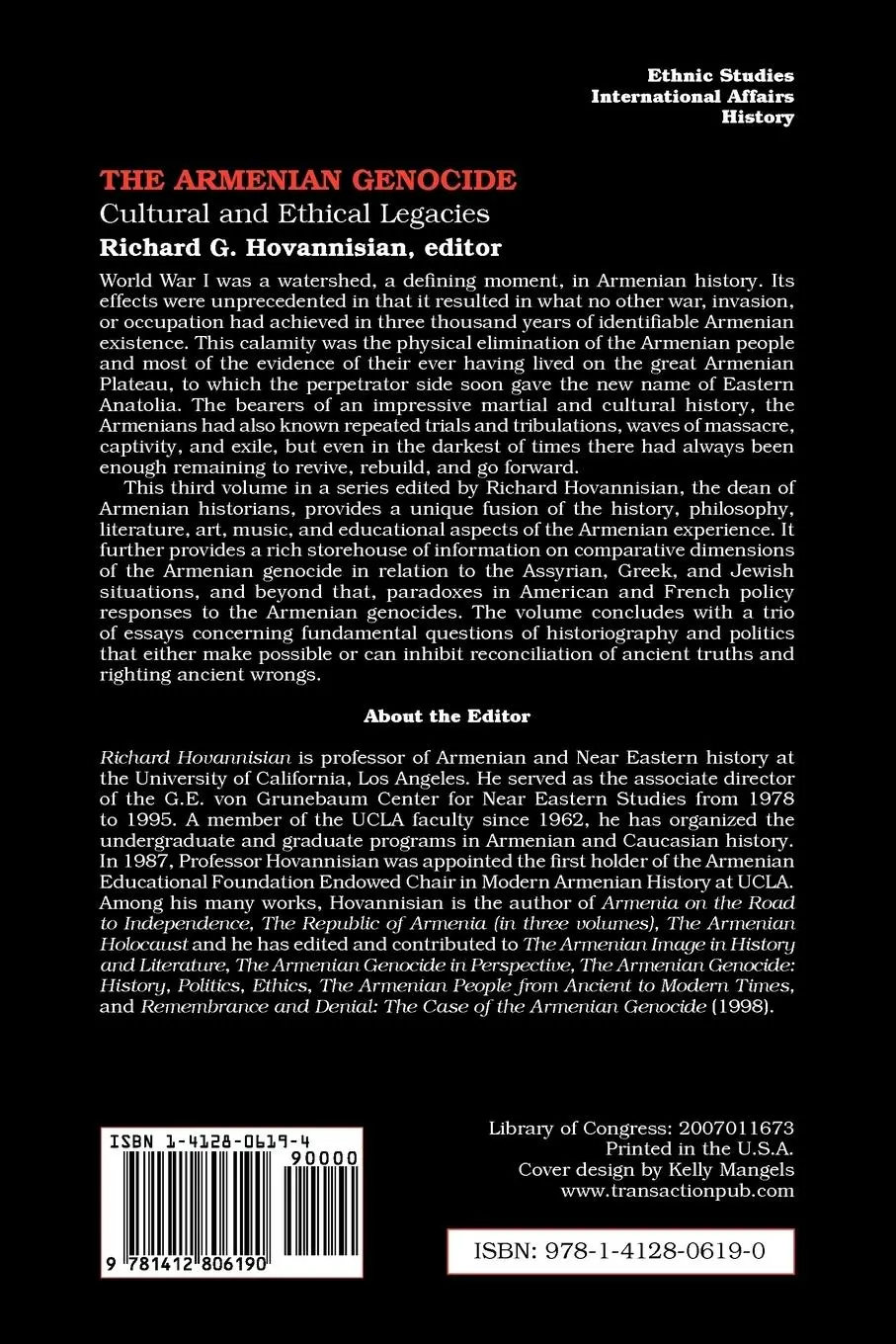 Rückseite: 9781412806190 | The Armenian Genocide | Richard G. Hovannisian | Taschenbuch | 2006