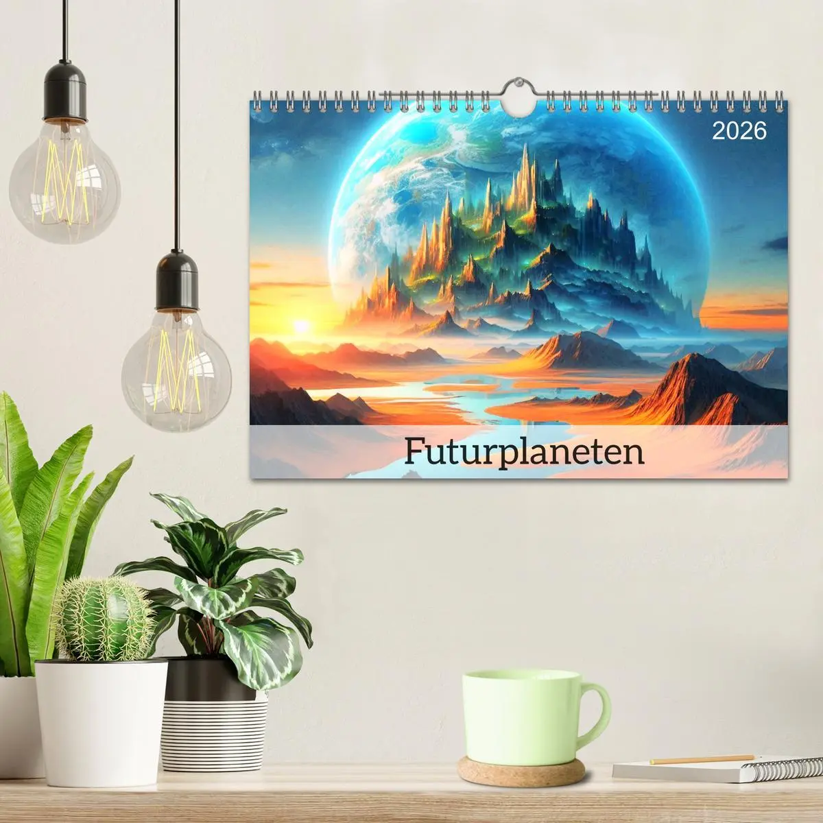 Bild: 9783457326190 | Futurplaneten (Wandkalender 2026 DIN A4 quer), CALVENDO Monatskalender