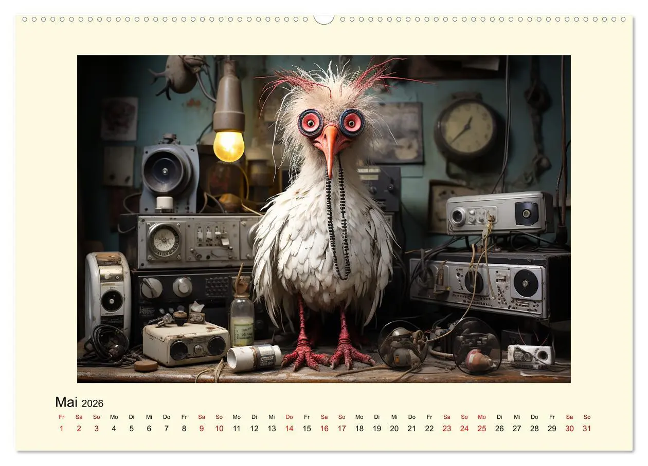 Bild: 9783457496190 | Verrückte Hühner (Wandkalender 2026 DIN A2 quer), CALVENDO...