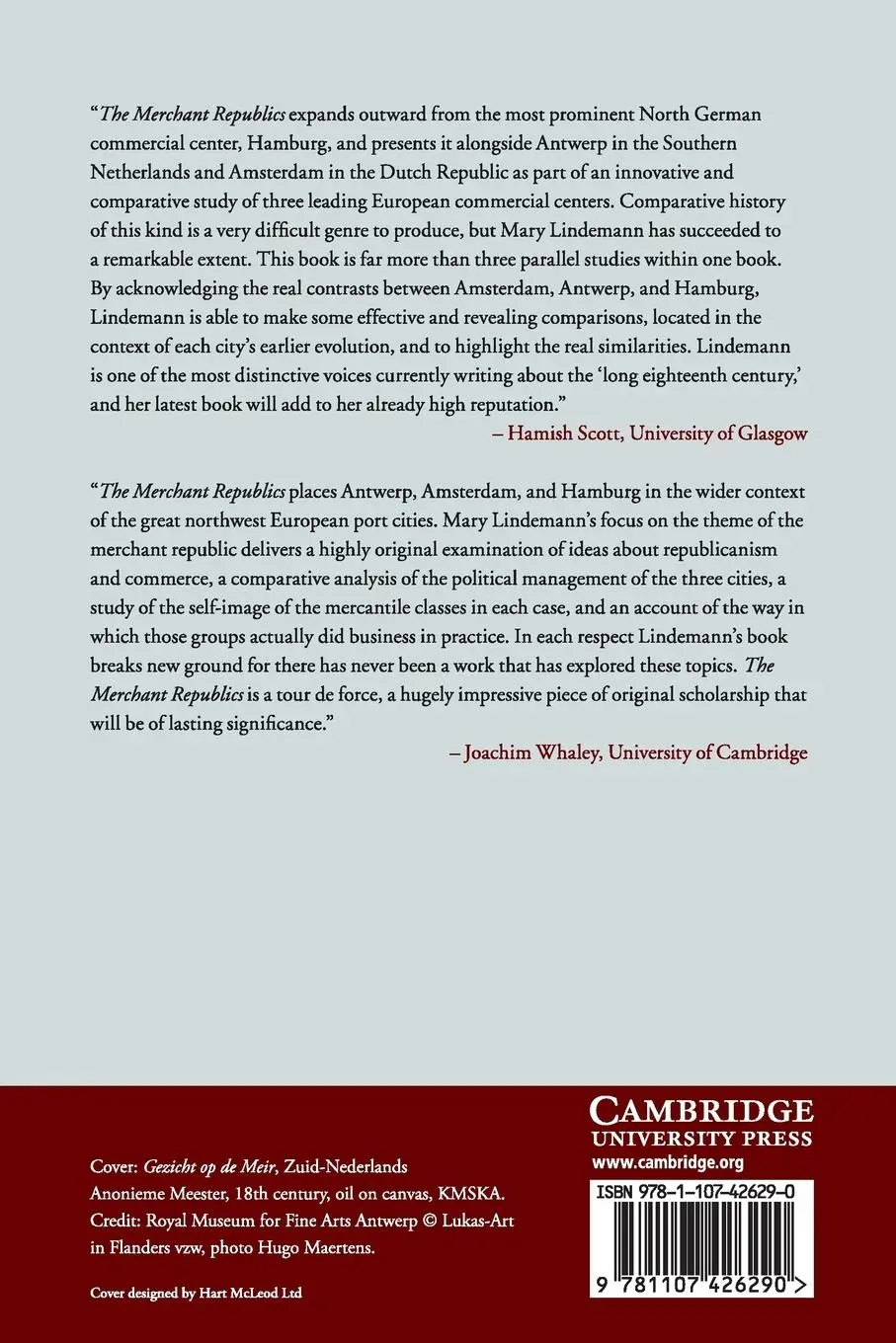 Rückseite: 9781107426290 | The Merchant Republics | Mary Lindemann | Taschenbuch | Englisch