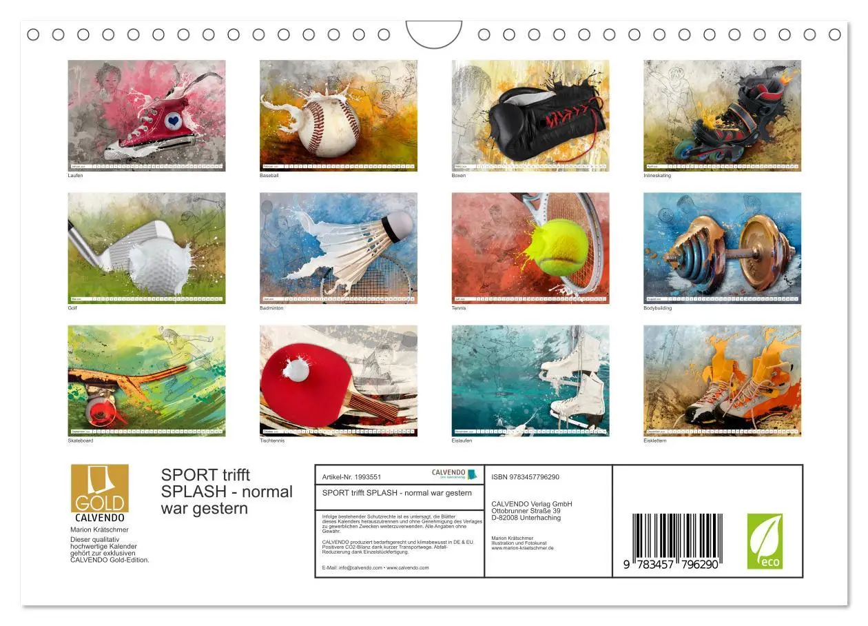 Bild: 9783457796290 | SPORT trifft SPLASH - normal war gestern (Wandkalender 2026 DIN A4...