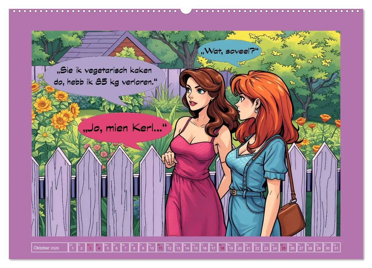 Bild: 9783516646290 | Plattdütsche Cartoons (hochwertiger Premium Wandkalender 2026 DIN...