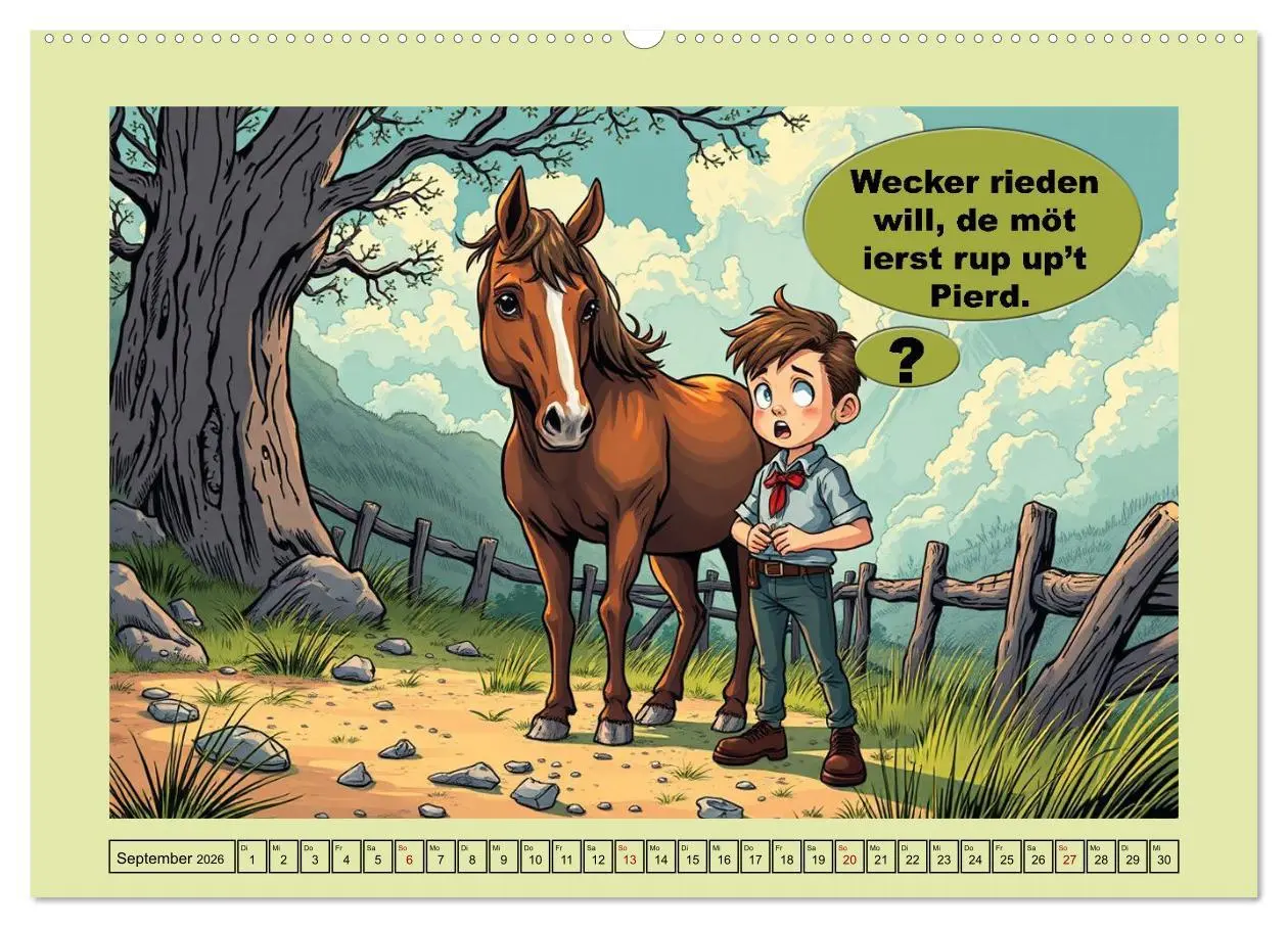 Bild: 9783516646290 | Plattdütsche Cartoons (hochwertiger Premium Wandkalender 2026 DIN...