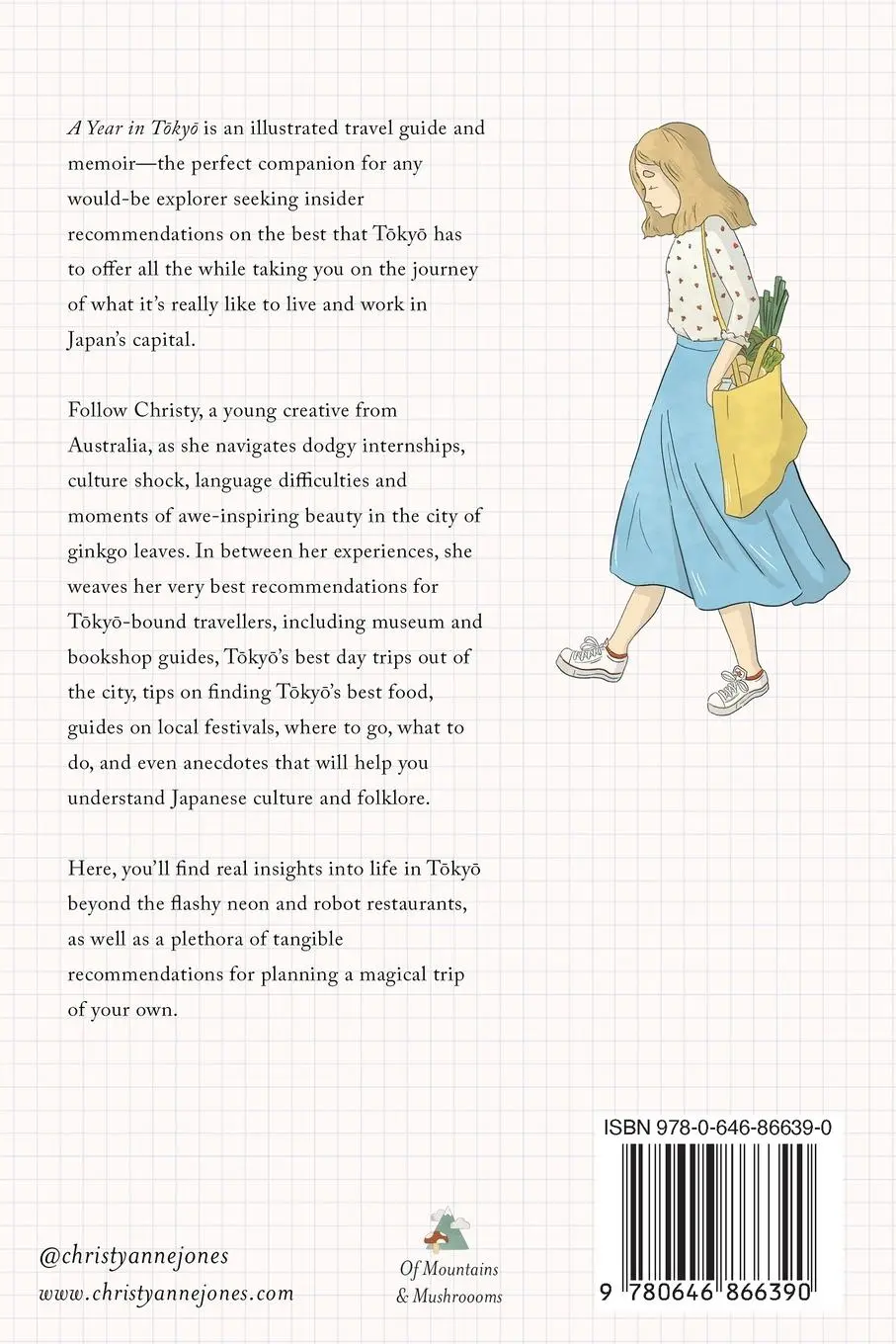 Rückseite: 9780646866390 | A Year in Tokyo | An Illustrated Guide and Memoir | Christy Anne Jones