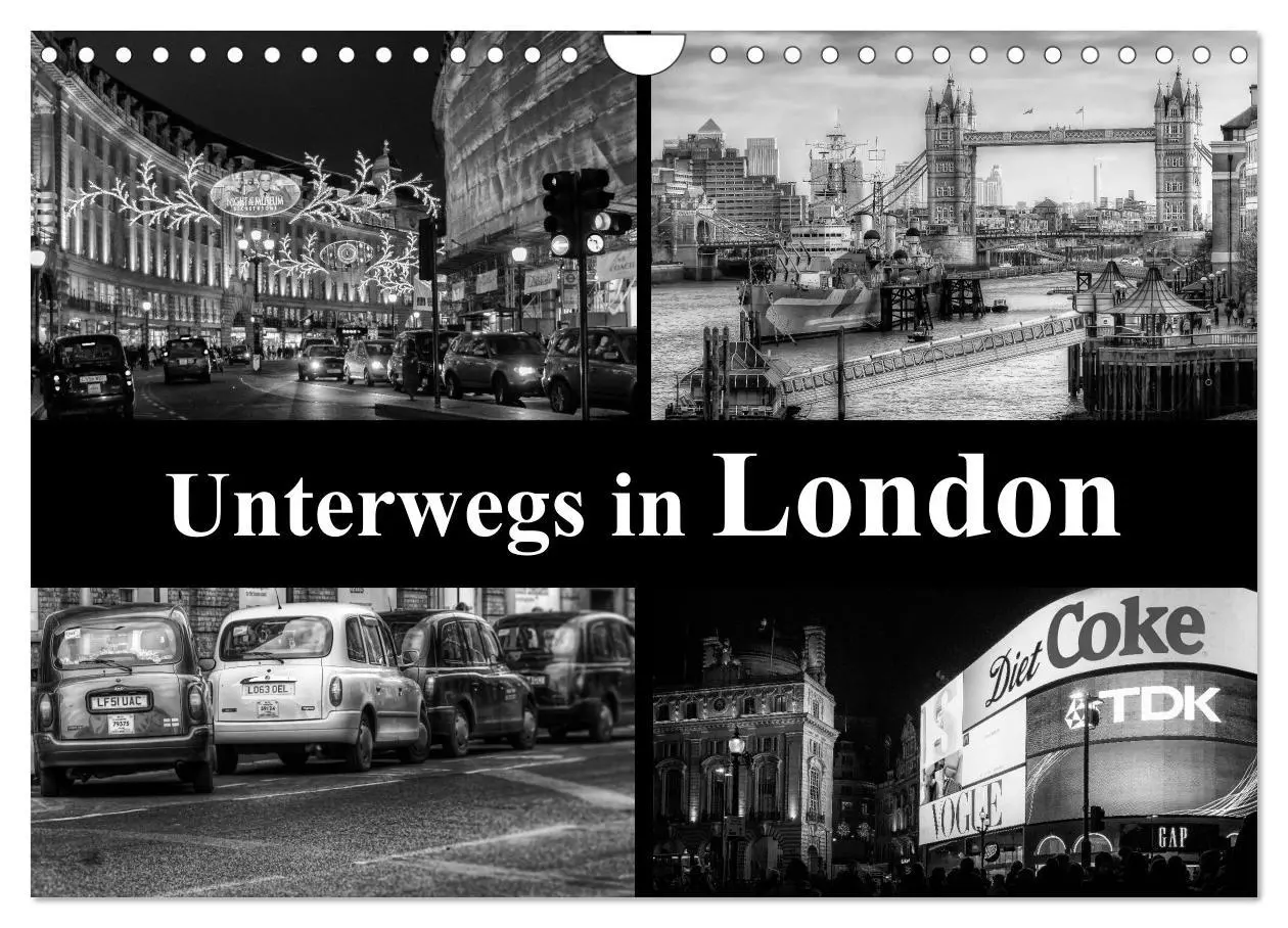 Cover: 9783516016390 | Unterwegs in London (Wandkalender 2026 DIN A4 quer), CALVENDO...