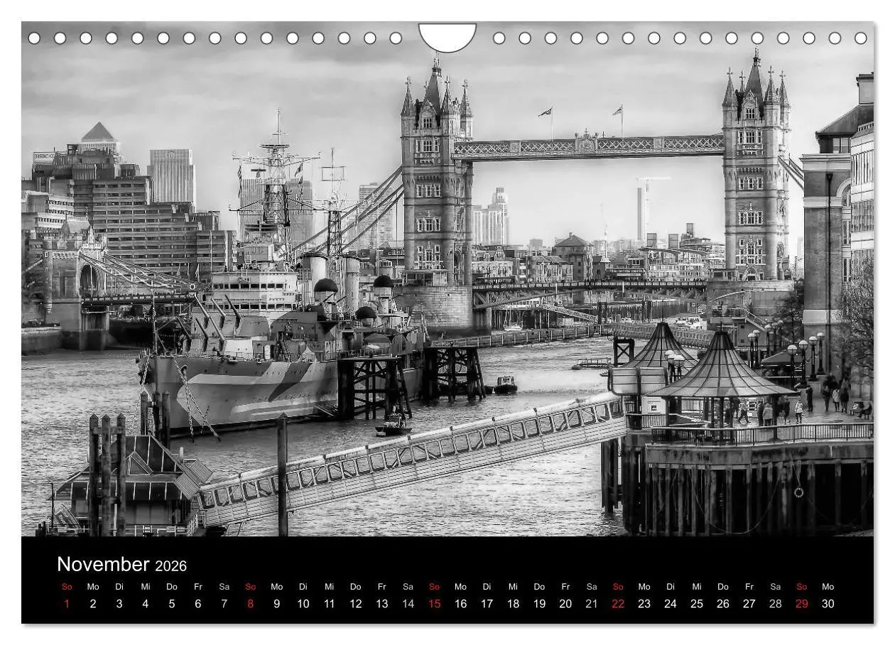 Bild: 9783516016390 | Unterwegs in London (Wandkalender 2026 DIN A4 quer), CALVENDO...