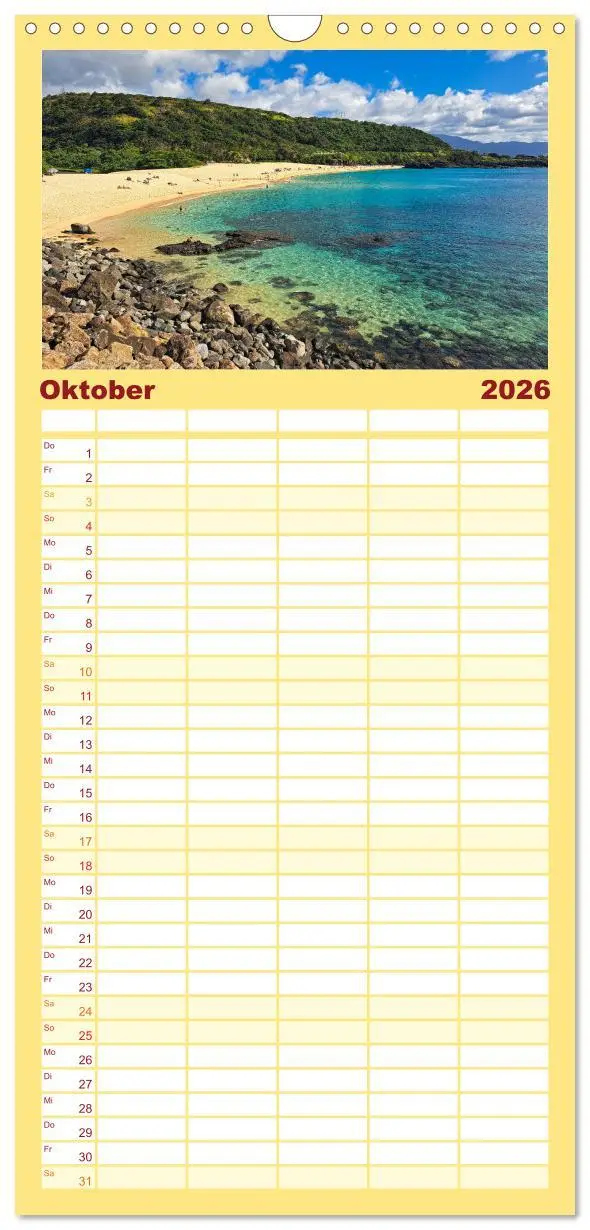 Bild: 9783516496390 | Familienplaner 2026 - Hawaii - Eindrücke von Big Island, Kauai &amp;...