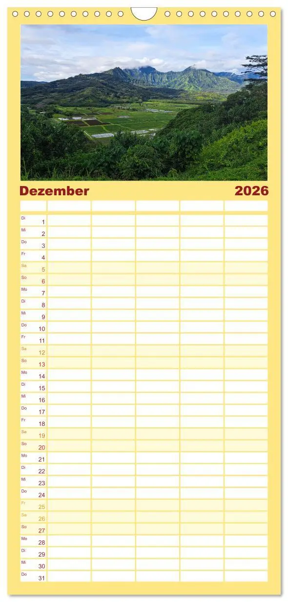 Bild: 9783516496390 | Familienplaner 2026 - Hawaii - Eindrücke von Big Island, Kauai &amp;...