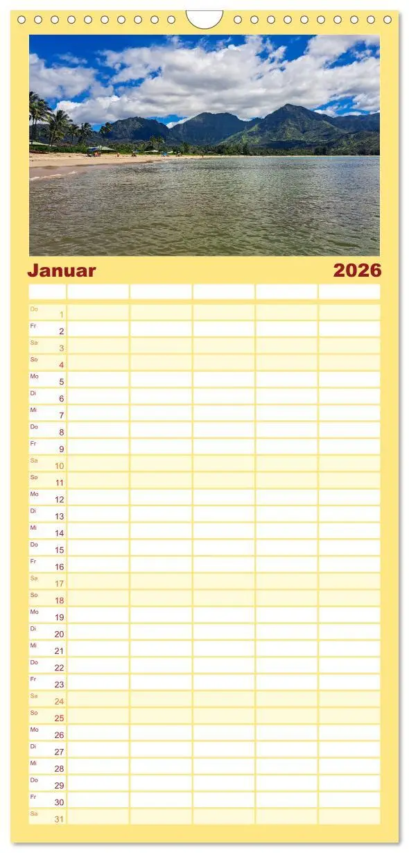 Bild: 9783516496390 | Familienplaner 2026 - Hawaii - Eindrücke von Big Island, Kauai &amp;...