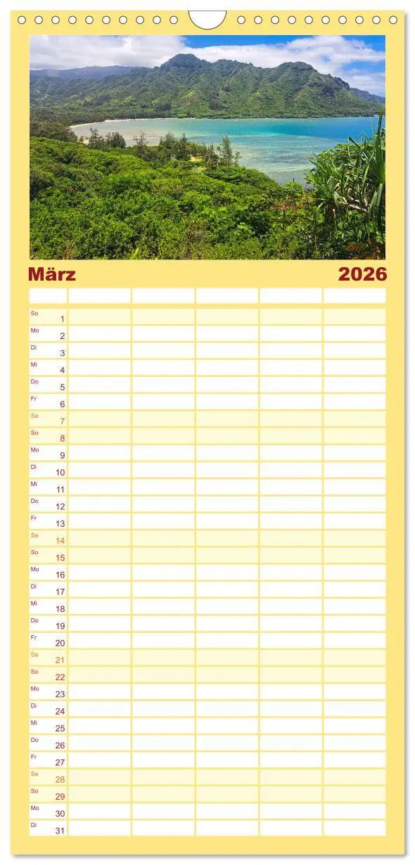 Bild: 9783516496390 | Familienplaner 2026 - Hawaii - Eindrücke von Big Island, Kauai &amp;...