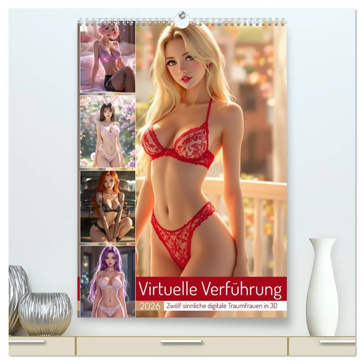 Cover: 9783516706390 | Virtuelle Verführung (hochwertiger Premium Wandkalender 2026 DIN A2...