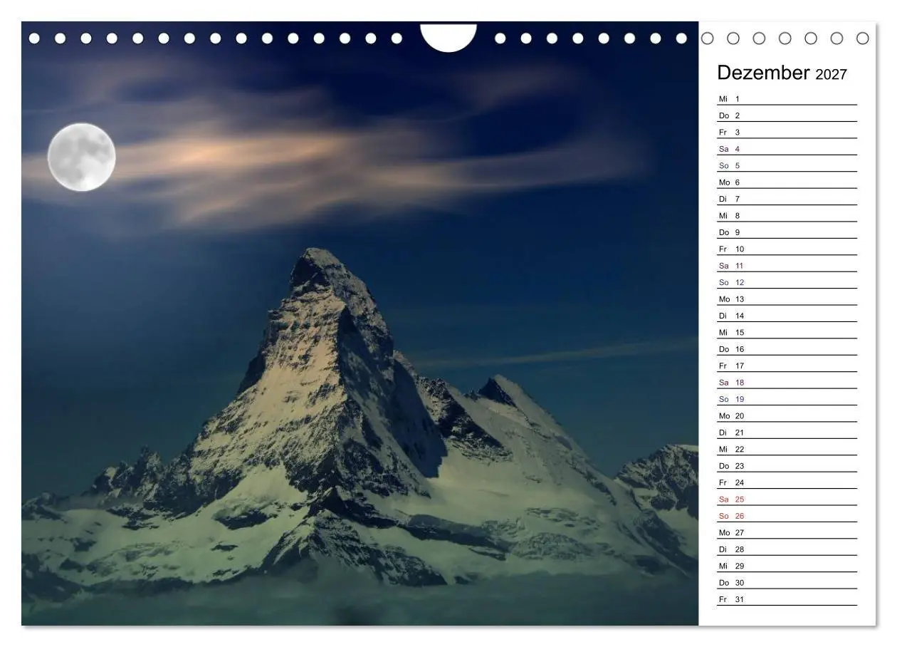 Bild: 9783569966390 | Matterhorn. Der Berg der Berge (Wandkalender 2027 DIN A4 quer),...