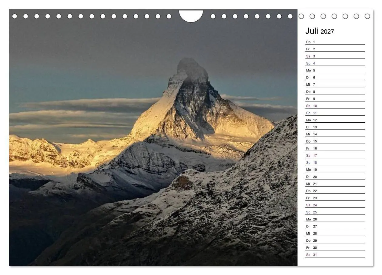 Bild: 9783569966390 | Matterhorn. Der Berg der Berge (Wandkalender 2027 DIN A4 quer),...