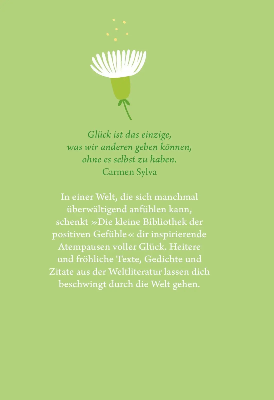 Rückseite: 9783845866390 | Die kleine Bibliothek der positiven Gefühle: Glück | Buch | 80 S.