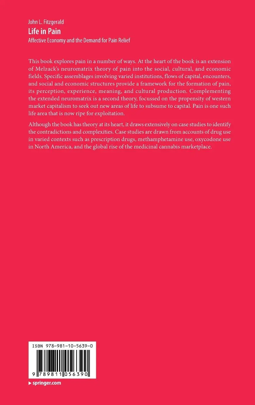 Rückseite: 9789811056390 | Life in Pain | Affective Economy and the Demand for Pain Relief | Buch