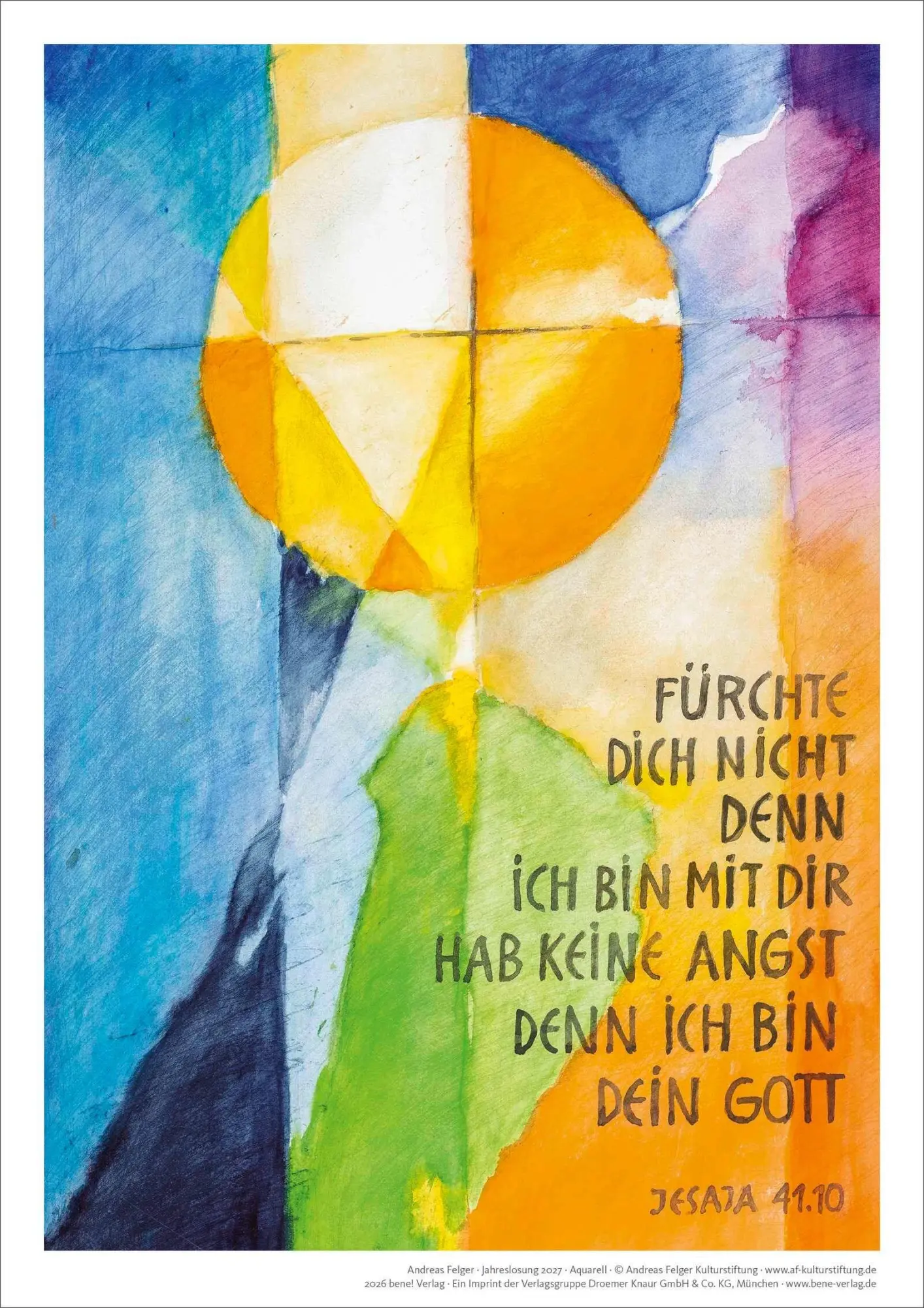Jahreslosung 2027 Andreas Felger, Kunstdruck A4