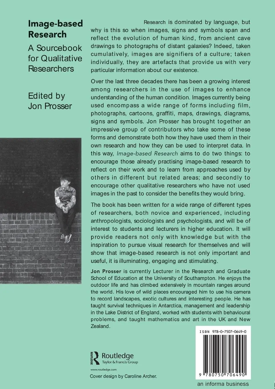 Rückseite: 9780750706490 | Image-based Research | A Sourcebook for Qualitative Researchers | Buch