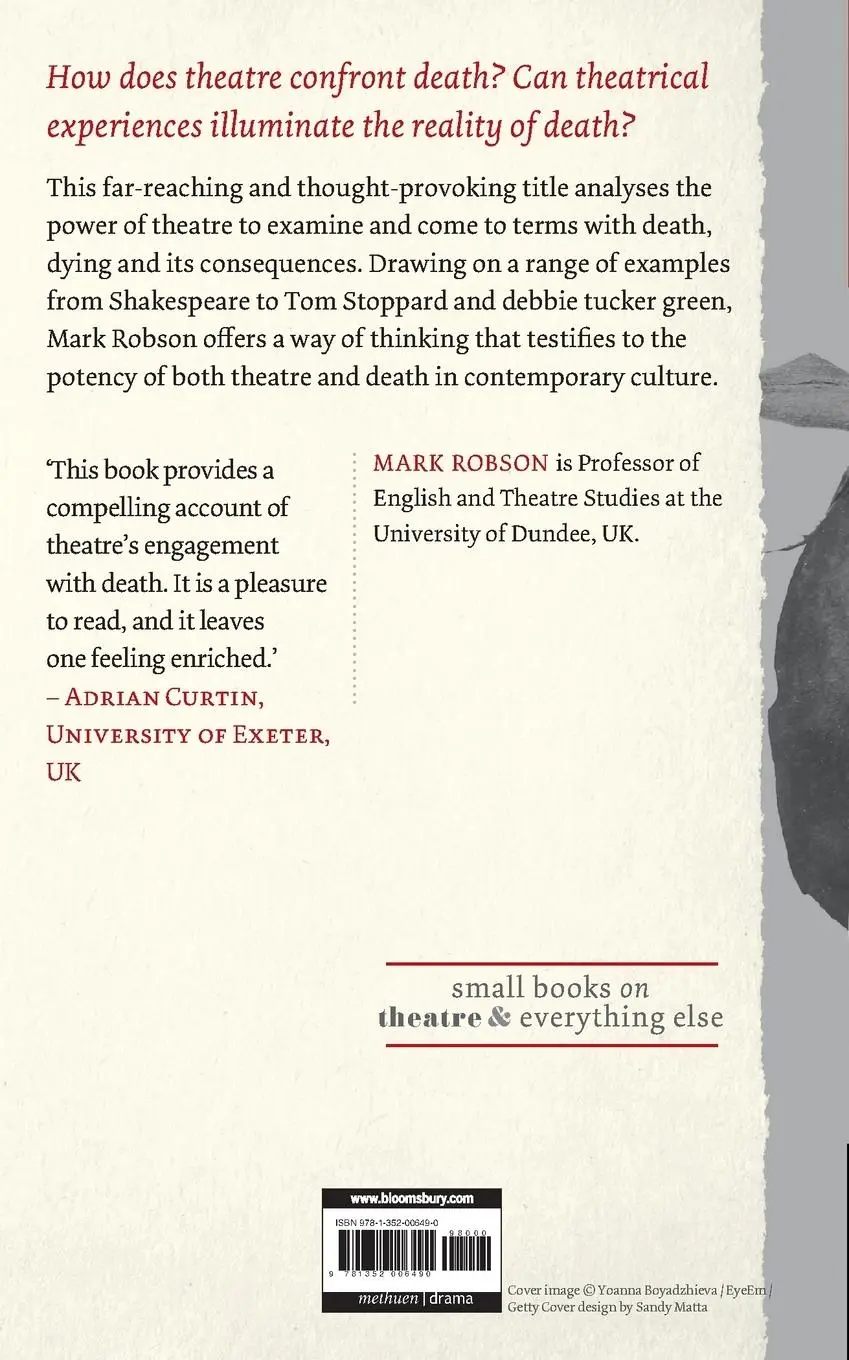Rückseite: 9781352006490 | Theatre and Death | Mark Robson | Taschenbuch | Englisch | 2019
