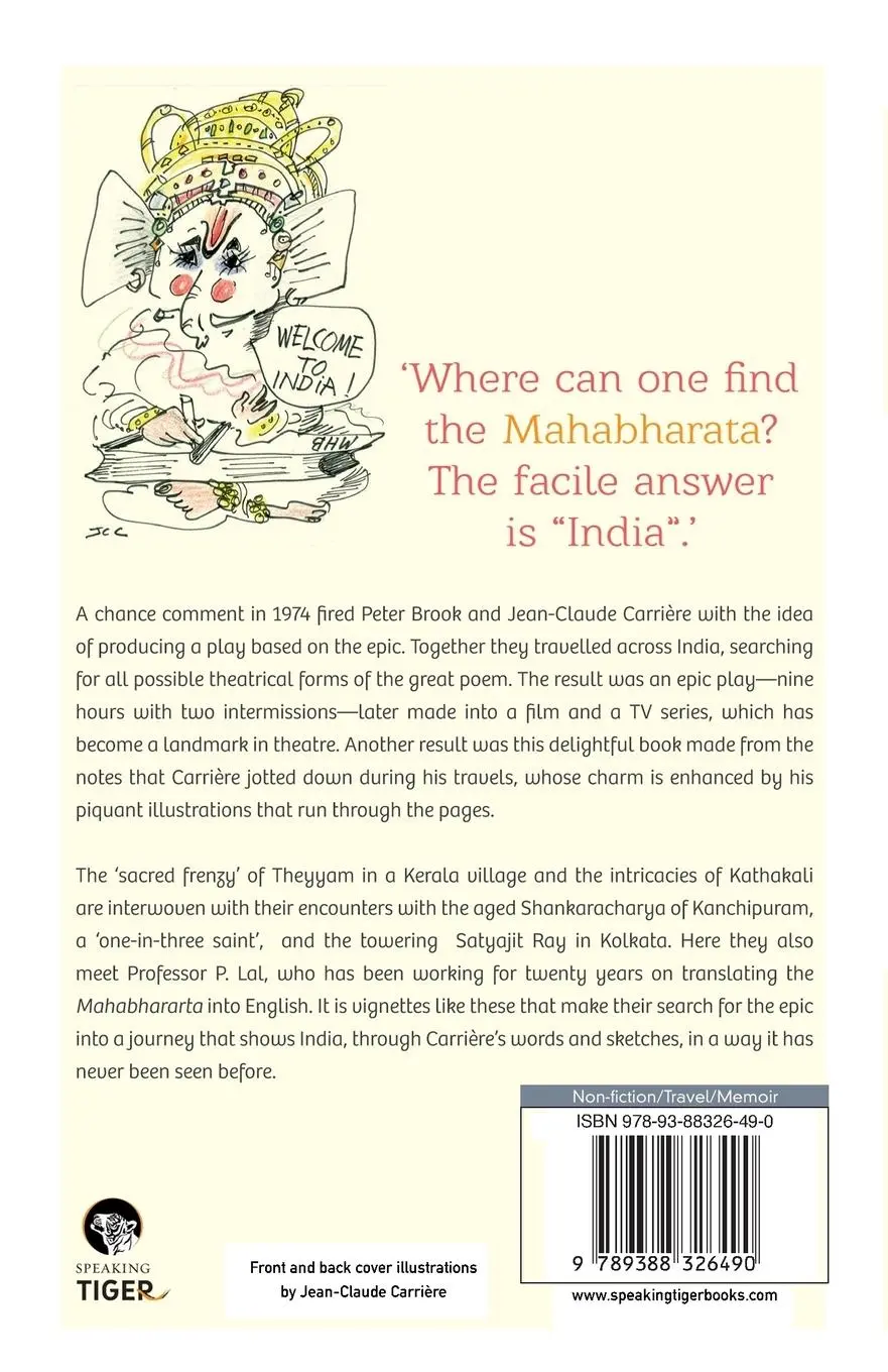 Rückseite: 9789388326490 | Big Bhishma in Madras | In Search of the Mahabharata with Peter Brook
