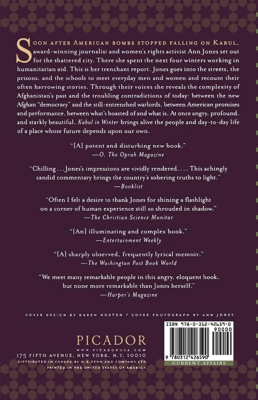 Rückseite: 9780312426590 | Kabul in Winter | Life Without Peace in Afghanistan | Ann Jones | Buch