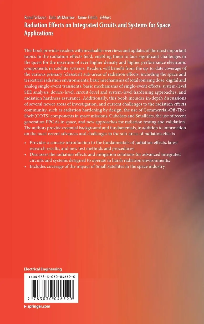 Rückseite: 9783030046590 | Radiation Effects on Integrated Circuits and Systems for Space...