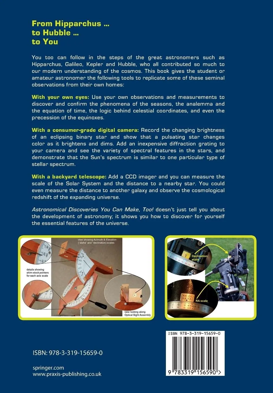 Rückseite: 9783319156590 | Astronomical Discoveries You Can Make, Too! | Robert K. Buchheim