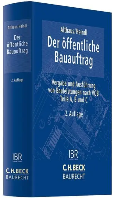 Cover: 9783406656590 | Der öffentliche Bauauftrag | Stefan Althaus | Buch | LIV | Deutsch