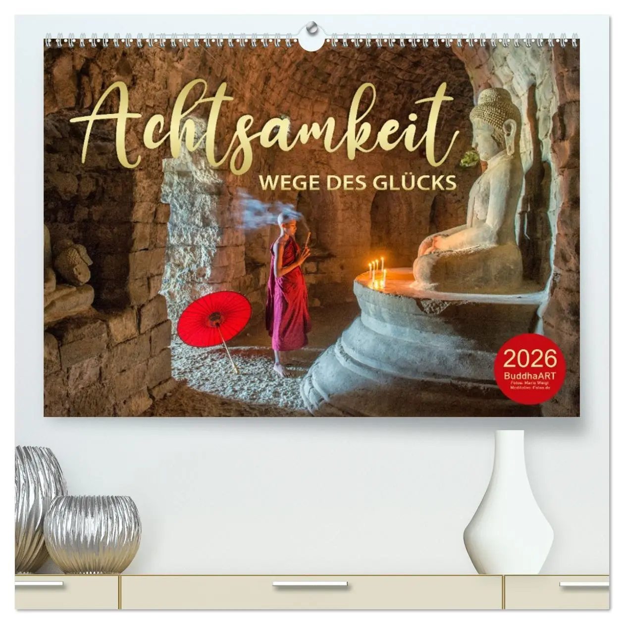 Cover: 9783457456590 | ACHTSAMKEIT - Wege des Glücks (hochwertiger Premium Wandkalender...