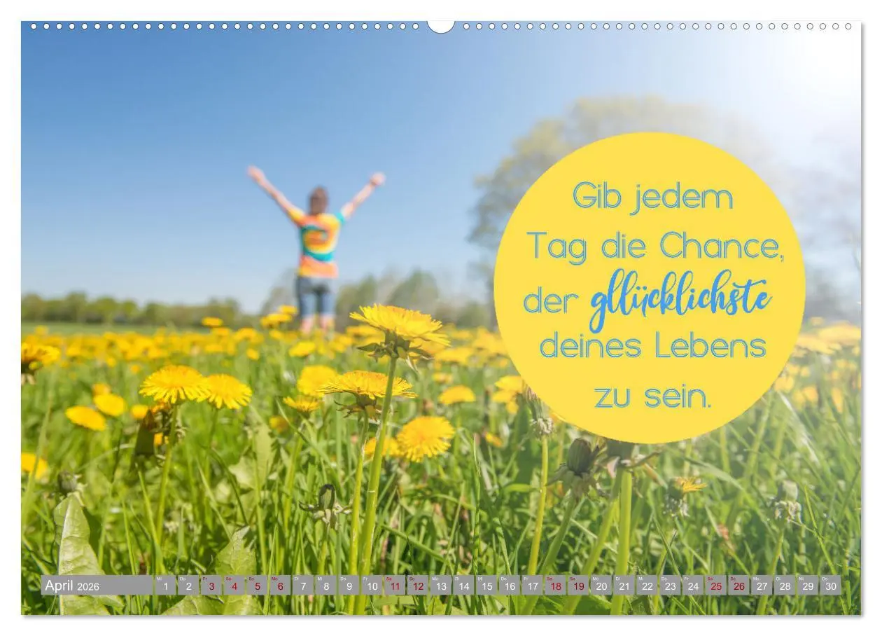 Bild: 9783457456590 | ACHTSAMKEIT - Wege des Glücks (hochwertiger Premium Wandkalender...