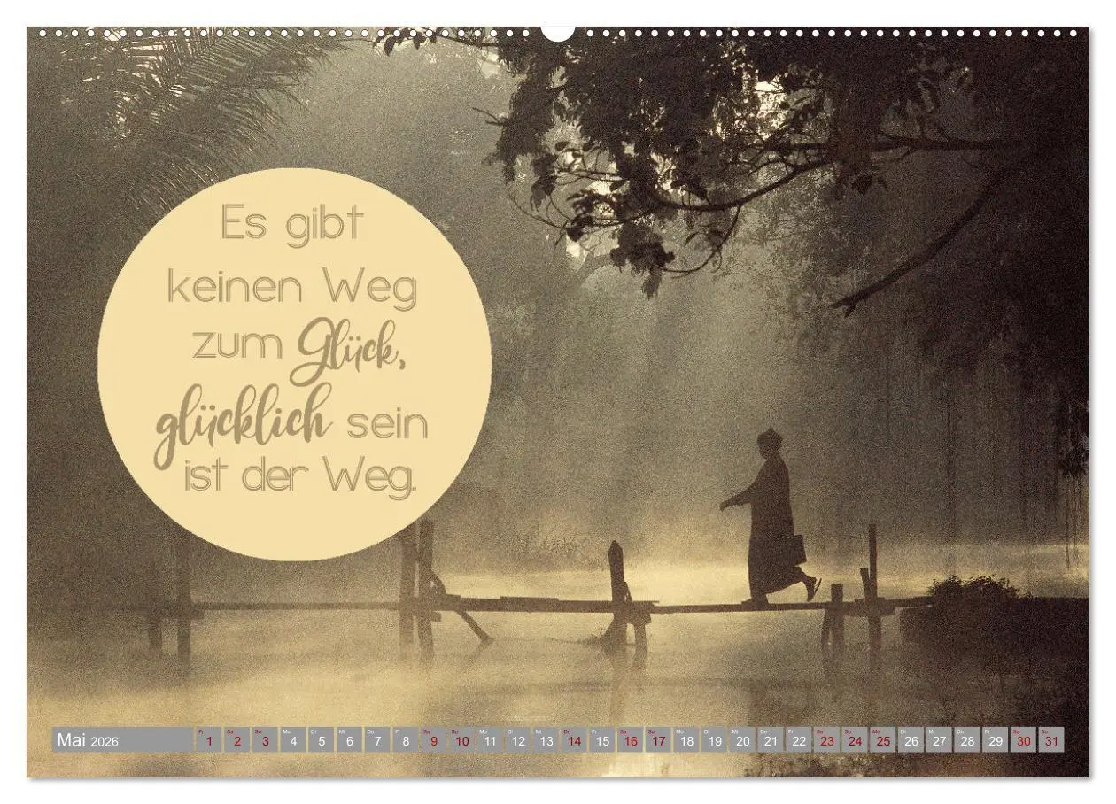 Bild: 9783457456590 | ACHTSAMKEIT - Wege des Glücks (hochwertiger Premium Wandkalender...