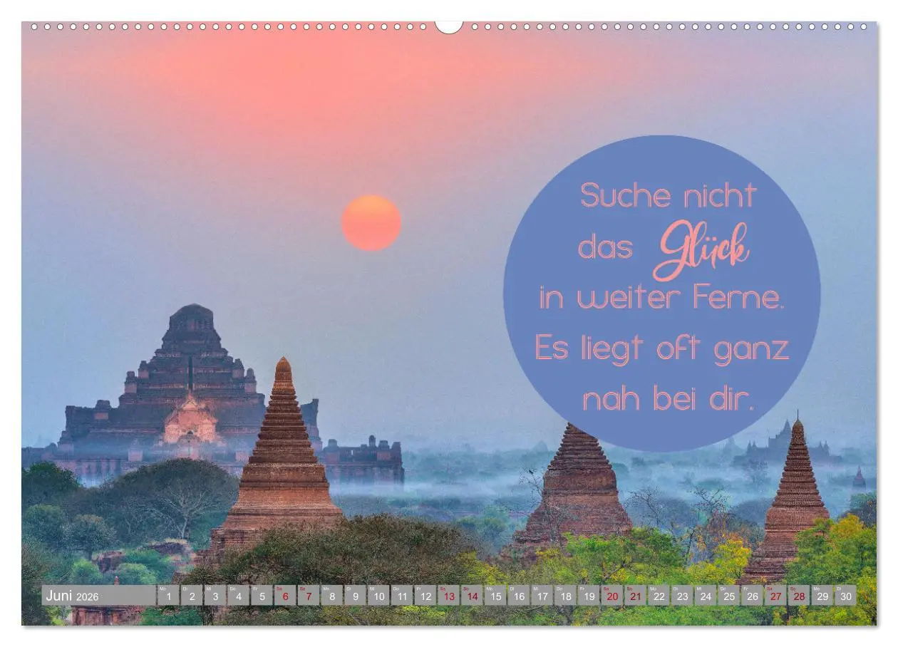 Bild: 9783457456590 | ACHTSAMKEIT - Wege des Glücks (hochwertiger Premium Wandkalender...