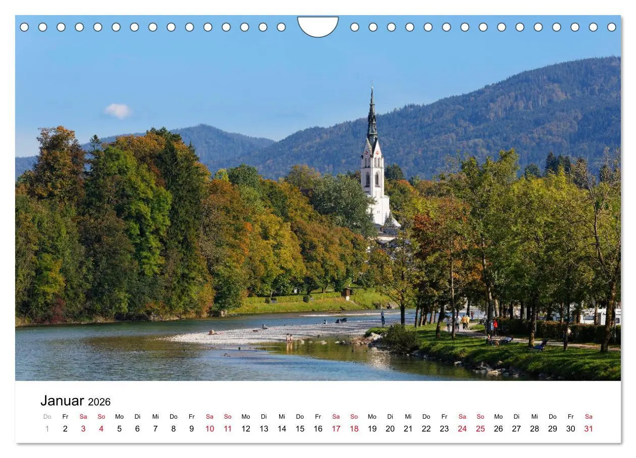 Bild: 9783516236590 | Bad Tölz - Perle an der Isar (Wandkalender 2026 DIN A4 quer),...