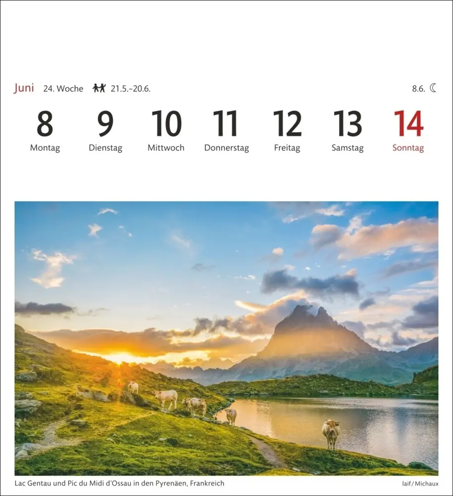 Bild: 9783840036590 | Traumziele Sehnsuchtskalender 2026 - Wochenkalender mit 53 Postkarten