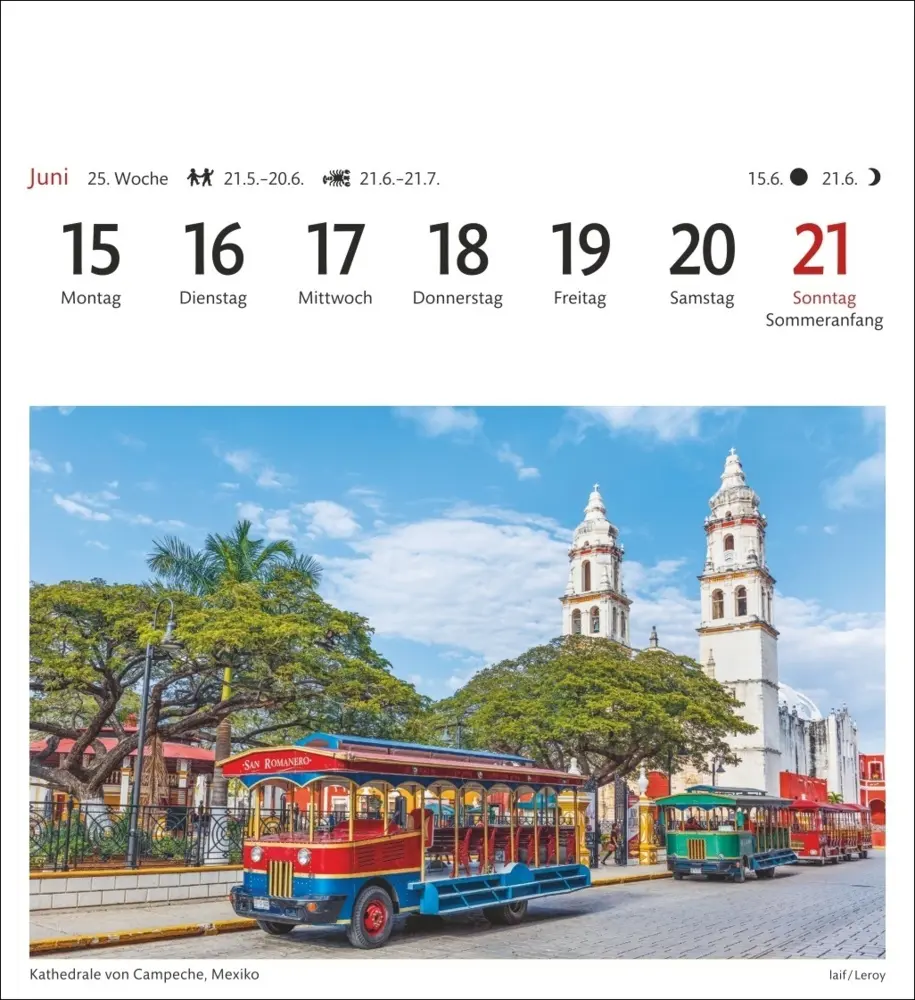 Bild: 9783840036590 | Traumziele Sehnsuchtskalender 2026 - Wochenkalender mit 53 Postkarten