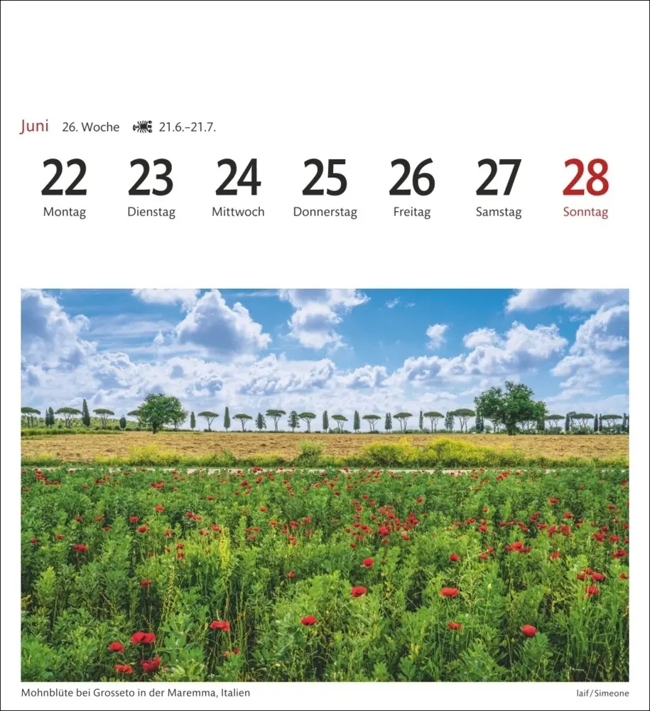 Bild: 9783840036590 | Traumziele Sehnsuchtskalender 2026 - Wochenkalender mit 53 Postkarten
