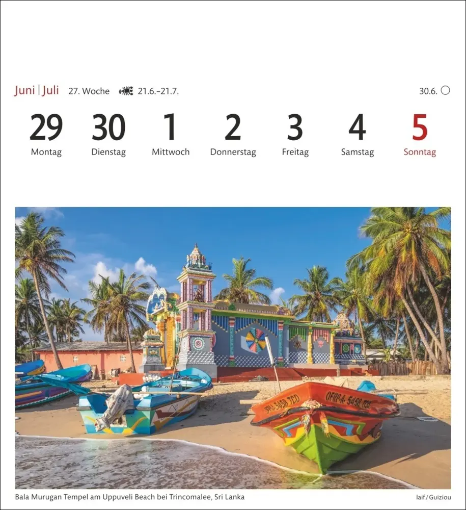Bild: 9783840036590 | Traumziele Sehnsuchtskalender 2026 - Wochenkalender mit 53 Postkarten
