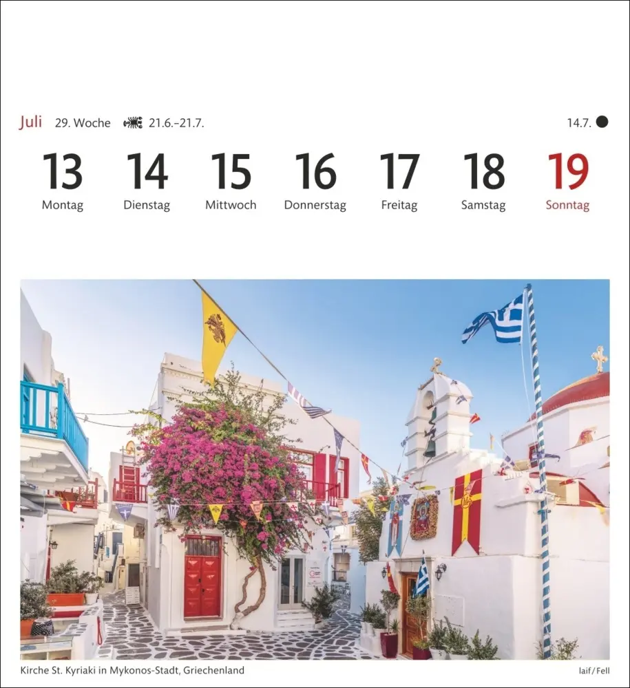 Bild: 9783840036590 | Traumziele Sehnsuchtskalender 2026 - Wochenkalender mit 53 Postkarten