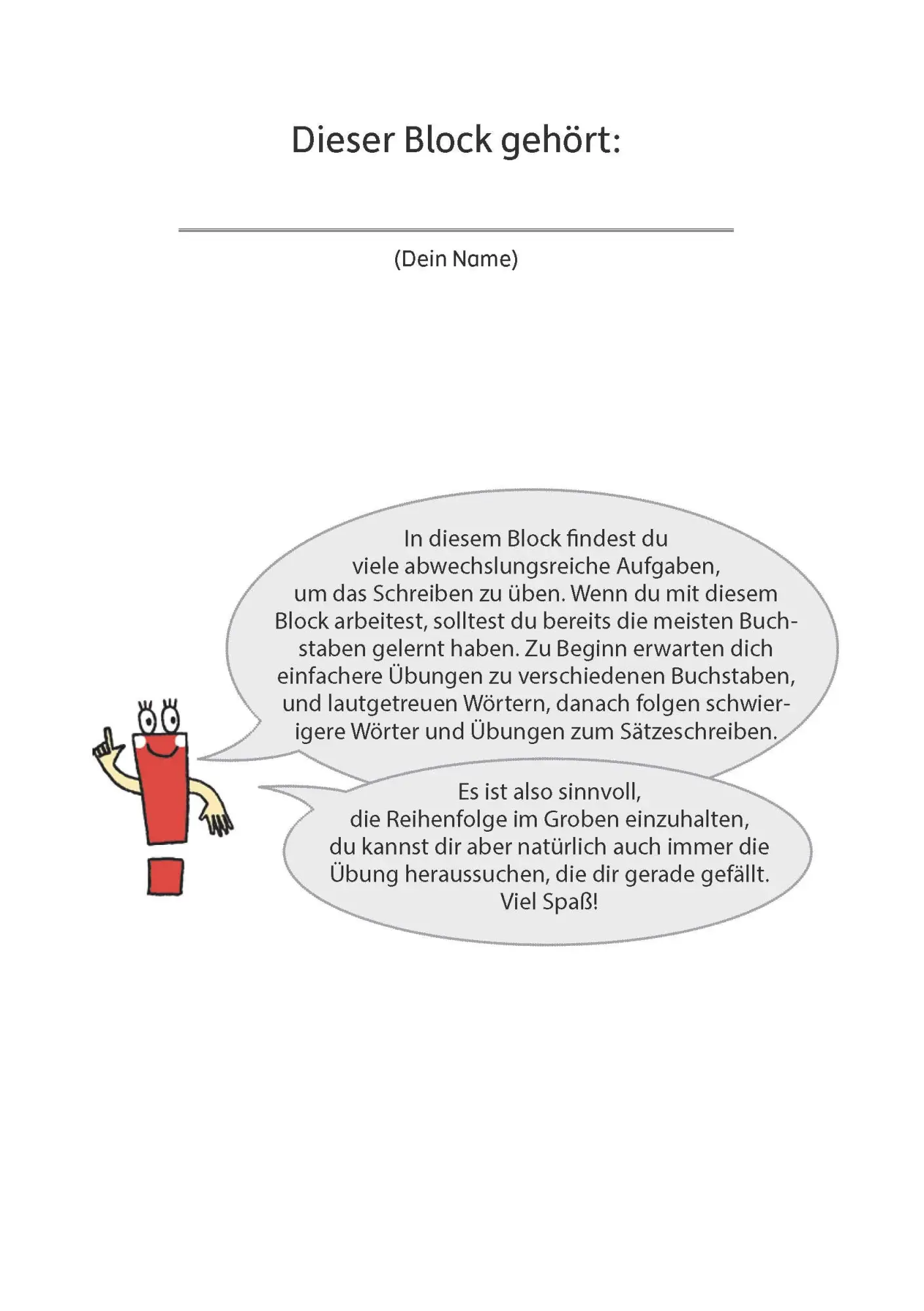 Bild: 9783881006590 | Quer durch die 1. Klasse, Richtig schreiben - A5-Übungsblock | Maier