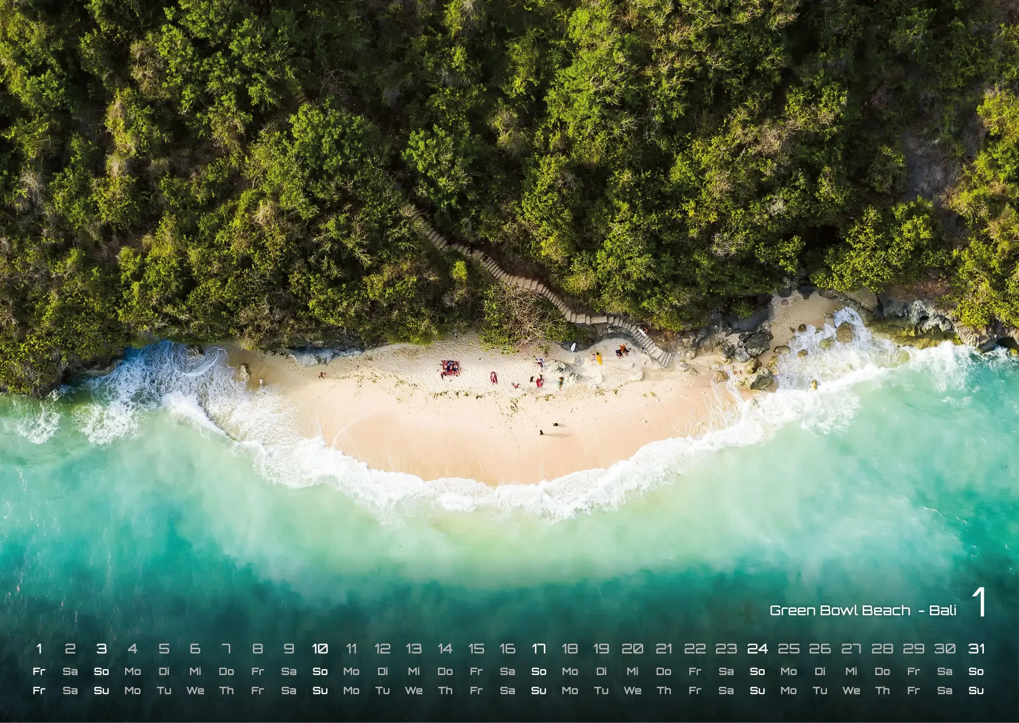 Bild: 9783986736590 | Inseln &amp; Strände - Plätze zum Entspannen - 2027 - Kalender DIN A3 | de