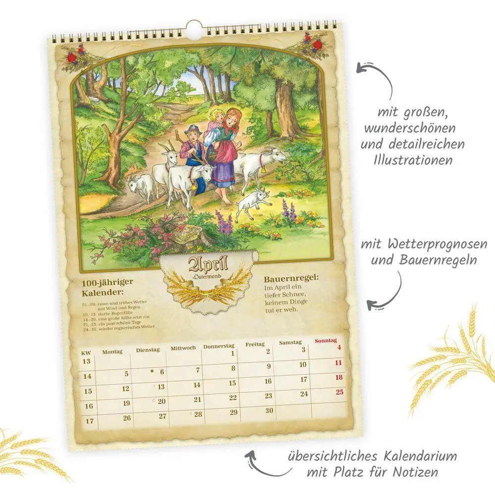 Bild: 9783988026590 | TRÖTSCH - Großbildkalender Bauernkalender 2027 mit Wetterprognosen...